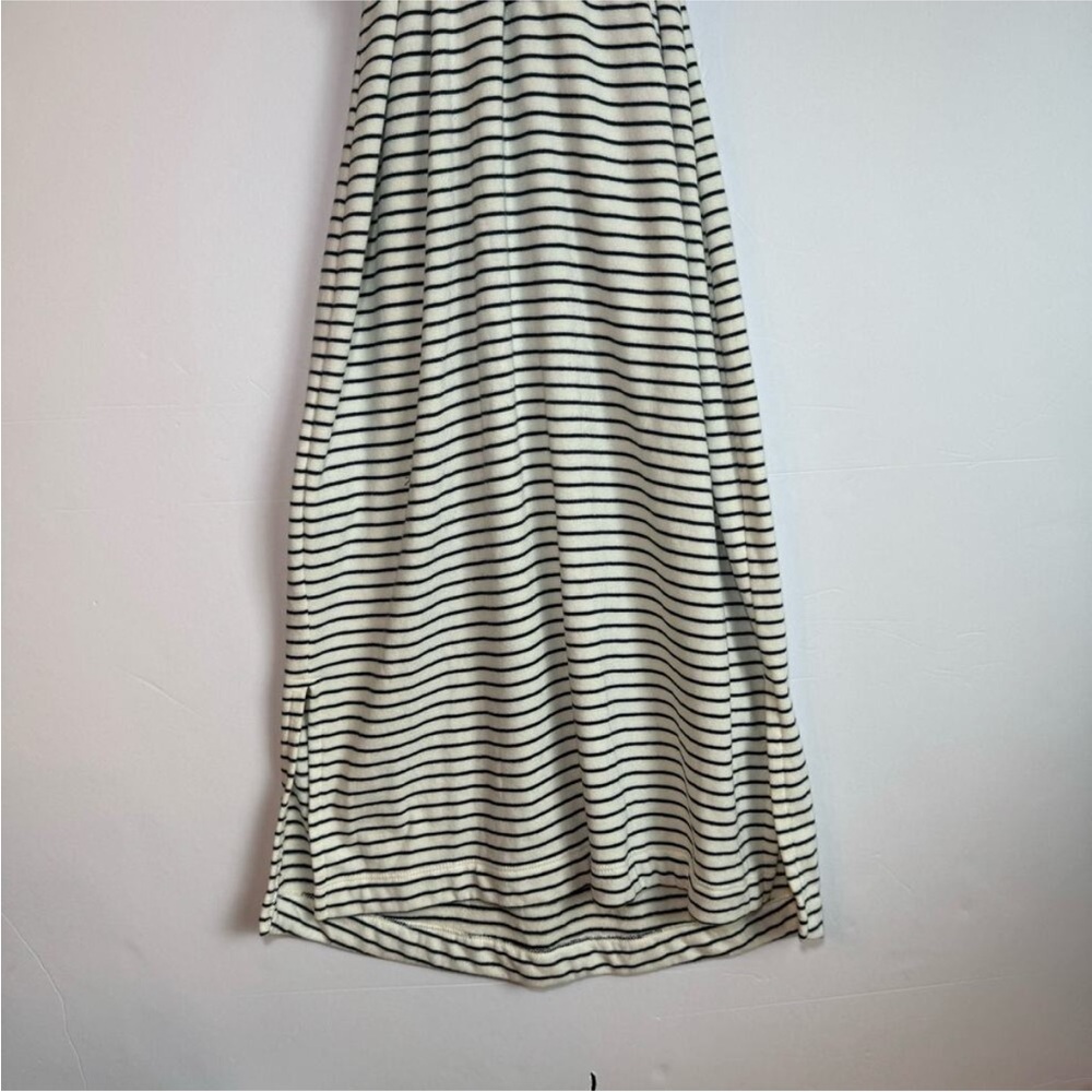 Anthropologie Saturday Sunday Striped Knit Midi Dress Small Womens Off White Nvy - Picture 7 of 14